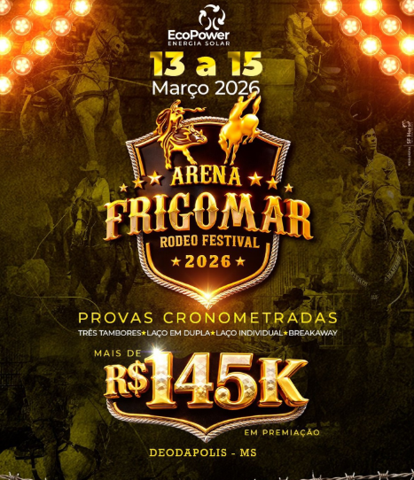 É Neste Final de Semana!  Arena Frigomar Rodeo Festival 2026