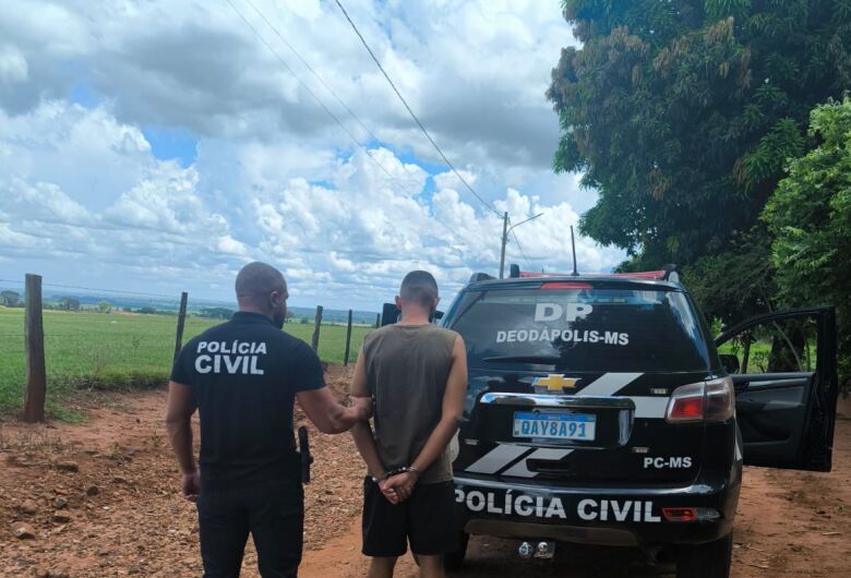 Suspeito de matar homem a facadas é preso em área rural